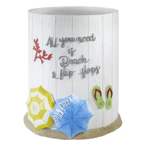 Beach Mode Bath 1 Gallon Waste Basket