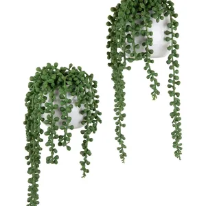 11.4'' Faux Foliage Plant in Ceramic Planter