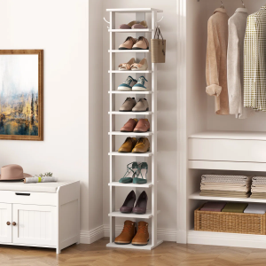 10 Tier Shoe Rack,Shoe Tower for Small Spaces