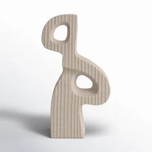 Fenton Ceramic Statuary - Stoneware Sculpture, Neutral Tones - 13" x 6" x 23"