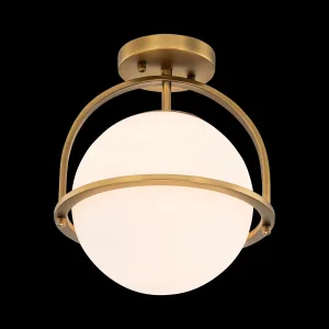Glass Semi Flush Mount